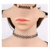 12Pcs Vintage Stretch Choker Necklace Lady Girl Tattoo Choker Necklace