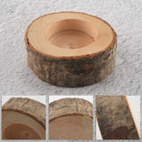 12Pcs Wooden Candle Holder Votive Holder for Wedding Party Christmas Home Decor