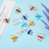 12Pcs Colorful Dragonfly Spacer Beads Charms For Jewelry Making