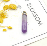 12Pcs/lot Natural Stone Pendant Reiki Pendulum for Jewelry Making