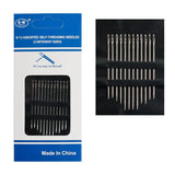12Pcs Blind Threading Needle Set Big Hole Stainless Steel Needle