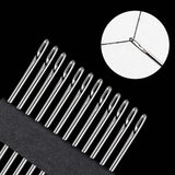12Pcs Blind Threading Needle Set Big Hole Stainless Steel Needle