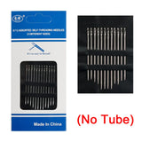 12Pcs Blind Threading Needle Set Big Hole Stainless Steel Needle