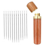 12Pcs Blind Threading Needle Set Big Hole Stainless Steel Needle