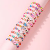 12Pcs Cat Rope Unicorn Charm Bracelets for Women Girls Kids