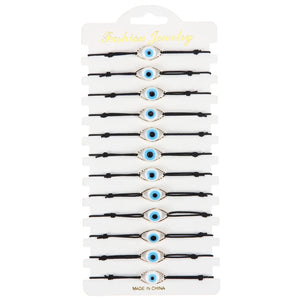 Ethnic Vintage Woven Bracelets Evil Eye Charm Bracelet