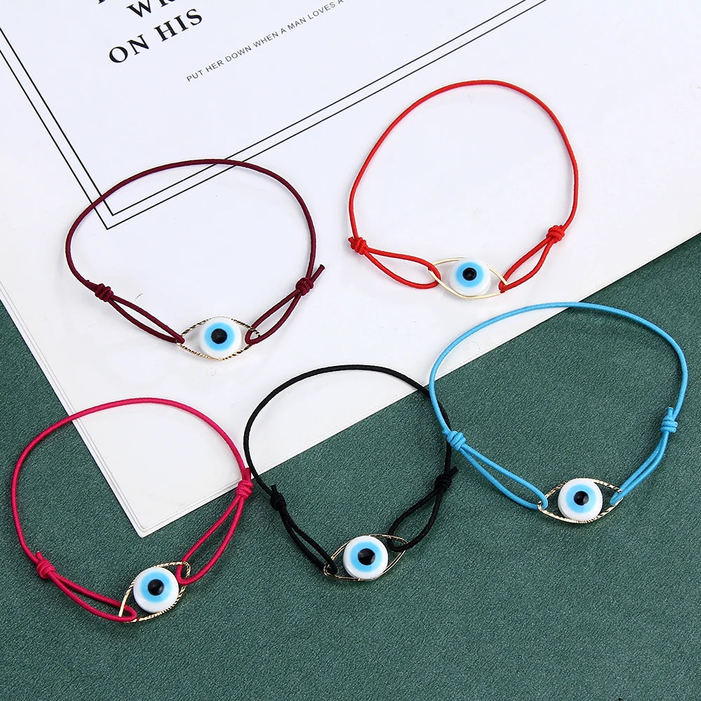 Ethnic Vintage Woven Bracelets Evil Eye Charm Bracelet