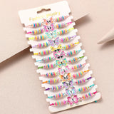 12Pcs Halloween Bat Pumpkin Ghost Rope Bracelet Set for Girls Kids
