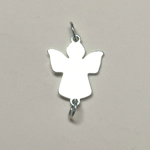 12Pcs 20-25mm Angel Charms Stainless Steel Angels Pendants DIY Jewelry Making