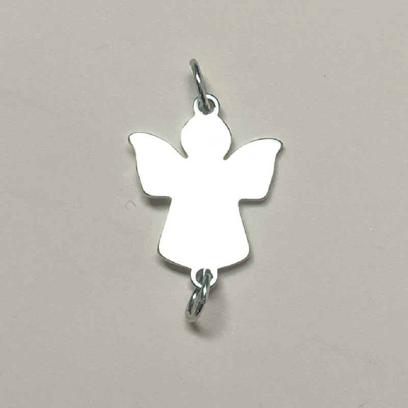 12Pcs 20-25mm Angel Charms Stainless Steel Angels Pendants DIY Jewelry Making
