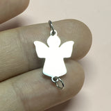 12Pcs 20-25mm Angel Charms Stainless Steel Angels Pendants DIY Jewelry Making