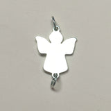 12Pcs 20-25mm Angel Charms Stainless Steel Angels Pendants DIY Jewelry Making