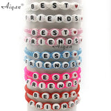 12 Love Woven Bracelets Friendship Gift Multi-Color Options