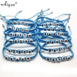 12 Love Woven Bracelets Friendship Gift Multi-Color Options