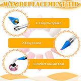 12Pcs Nail Rhinestones Picker Replacement Head Tips for Dotting Pen