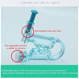12SET Disposable Painless Ear Piercing Healthy Sterile Puncture Tool + Ear Studs