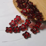 12X14mm Crezh Glass Bead Flower Shape Lampwork Loose DIY Jewelry Making