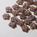 12X14mm Crezh Glass Bead Flower Shape Lampwork Loose DIY Jewelry Making
