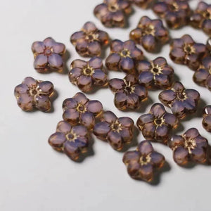12X14mm Crezh Glass Bead Flower Shape Lampwork Loose DIY Jewelry Making