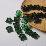 12X14mm Crezh Glass Bead Flower Shape Lampwork Loose DIY Jewelry Making