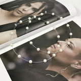 Large Hoop Earrings Stainless Steel Pearl Statement Jewelry