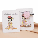 50pc Rectangular Jewelry Hair Clip Display Cards