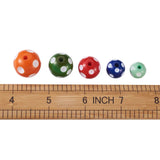Chunky Resin Polka Dot Beads Mixed Round Ball Beads For DIY Jewelry Making
