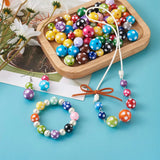 Chunky Resin Polka Dot Beads Mixed Round Ball Beads For DIY Jewelry Making