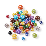 Chunky Resin Polka Dot Beads Mixed Round Ball Beads For DIY Jewelry Making