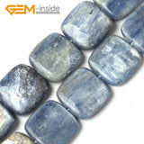 Natural Kyanite Square Shape Flat Loose Beads 15 Inches
