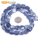 Natural Kyanite Square Shape Flat Loose Beads 15 Inches
