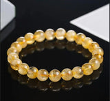 12mm 14mm 16mm Citrine Crystal Stone Beads Natural Gemstone Strand