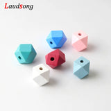 50pcs Wooden Beads Mix Polygon Wood Beads Jewelry Making DIY