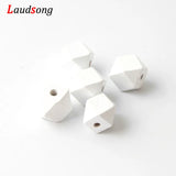 50pcs Wooden Beads Mix Polygon Wood Beads Jewelry Making DIY