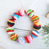 Rainbow Silicone Beads 100pcs BPA Free DIY Teething Toys