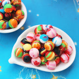 Rainbow Silicone Beads 100pcs BPA Free DIY Teething Toys