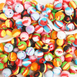 Rainbow Silicone Beads 100pcs BPA Free DIY Teething Toys