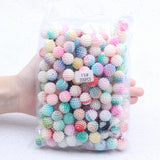 200pcs Multicolor Bayberry Pearl Beads Round Acrylic Pearl Dress Jewelry Decor