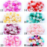 200pcs Multicolor Bayberry Pearl Beads Round Acrylic Pearl Dress Jewelry Decor