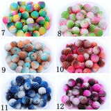 200pcs Multicolor Bayberry Pearl Beads Round Acrylic Pearl Dress Jewelry Decor