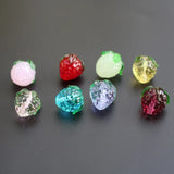 12mm*15mm Lampwork Glass Strawberry Beads Multi-color DIY Jewelry