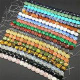 12mm 16Pcs Natural Stone Loose Beads Square 18 Colors DIY Necklace