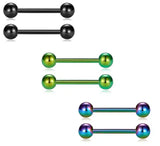 Surgical Steel 14G Straight Barbells, Body Piercing Jewelry