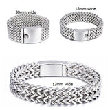 316L Stainless Steel Huge Biker Chain Bracelet for Men