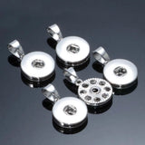 12mm/18mm Snap Button Metal DIY Accessories Silver Snaps Button Base