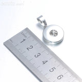 12mm/18mm Snap Button Metal DIY Accessories Silver Snaps Button Base