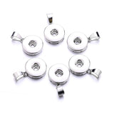 12mm 18mm Snap Button Pendant Charms for DIY Jewelry Accessories