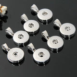 12mm 18mm Snap Button Pendant Charms for DIY Jewelry Accessories