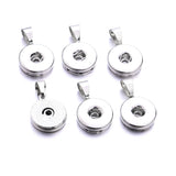 12mm 18mm Snap Button Pendant Charms for DIY Jewelry Accessories