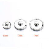 12mm 18mm Ginger Snap Button Bezel Base For DIY Patch Button Jewelry